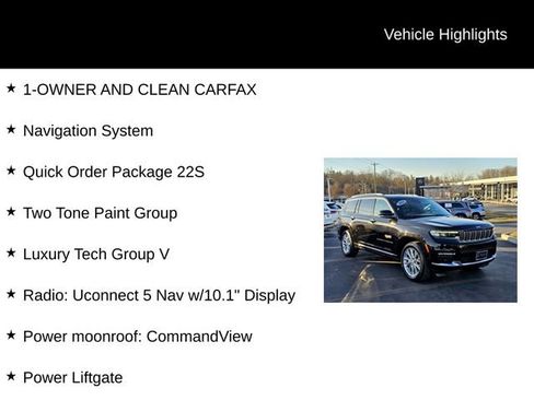 Used 2021 Jeep Grand Cherokee L Summit w/ Luxury Tech Group V AWD/4WD image 5