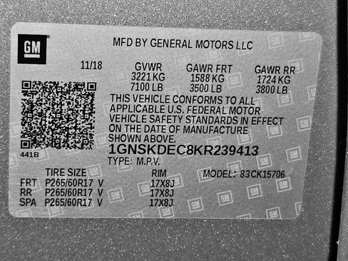 Used 2019 Chevrolet Tahoe 4WD w/ Enhanced Driver Alert Package image 50