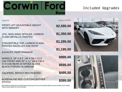 Used 2023 Chevrolet Corvette Stingray w/ Battery Protection Package image 3