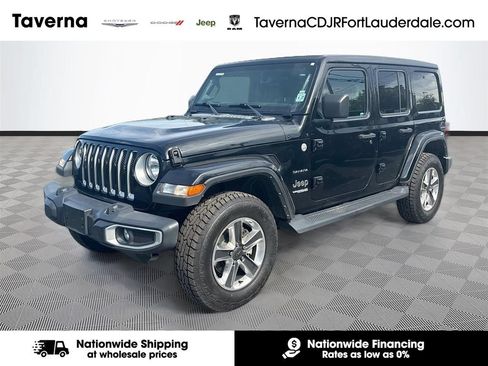 Certified 2022 Jeep Wrangler Unlimited Sahara w/ Cold Weather Group AWD/4WD image 1