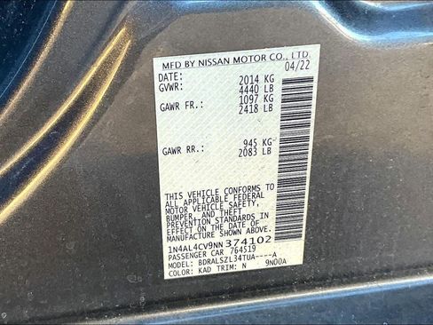 Used 2022 Nissan Altima 2.0 SR image 28