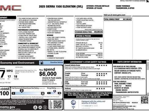 Used 2025 GMC Sierra 1500 Elevation image 5