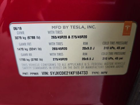 Used 2019 Tesla Model X Long Range AWD/4WD image 16