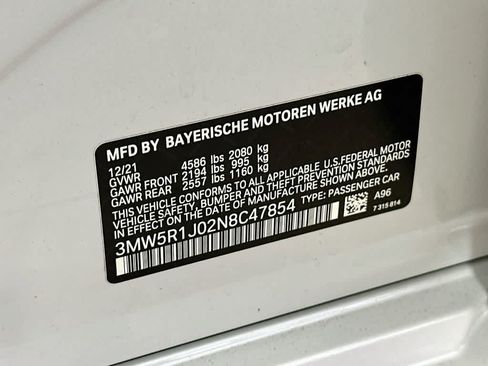 Used 2022 BMW 330i Sedan w/ M Sport Package RWD image 23