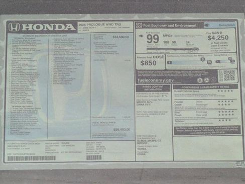 New 2026 Honda Prologue Touring image 17