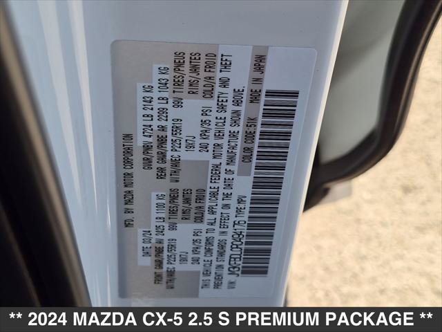 Used 2024 MAZDA CX-5 AWD 2.5 S w/ Premium Package image 23