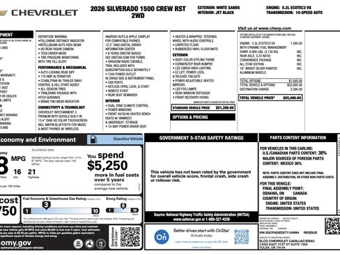 Used 2026 Chevrolet Silverado 1500 RST image 5