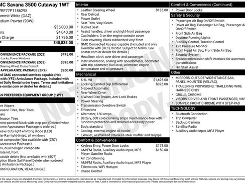 Used 2023 GMC Savana 3500 w/ Power Convenience Package image 24