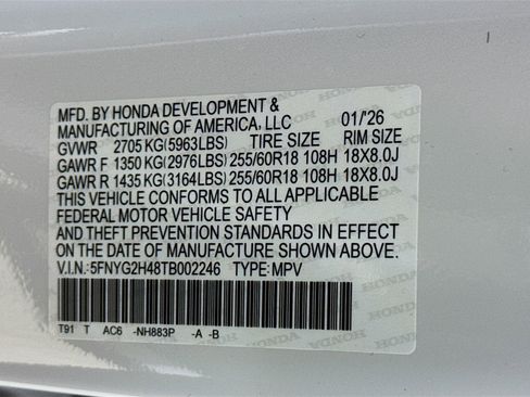 New 2026 Honda Pilot EX-L image 40