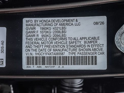 New 2026 Honda Accord SE image 14