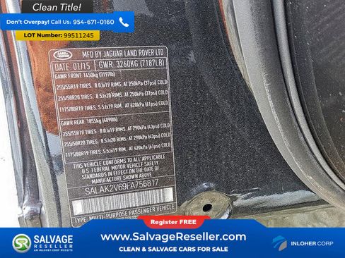 Used 2015 Land Rover LR4 HSE LUX image 17