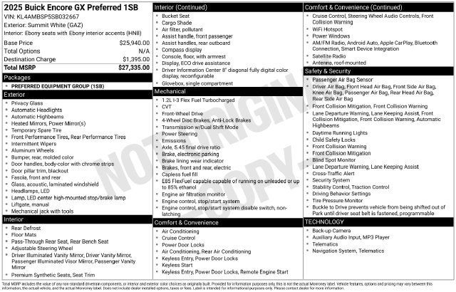 Used 2025 Buick Encore GX Preferred FWD image 2
