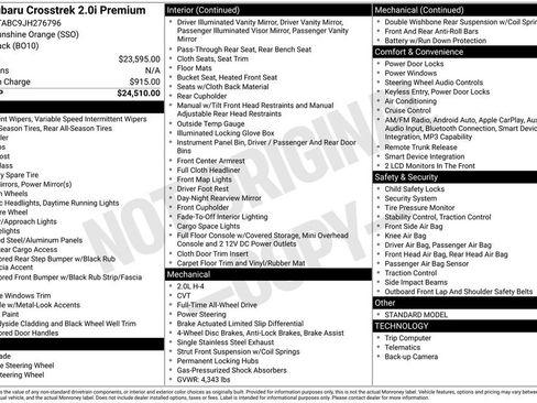 Used 2018 Subaru Crosstrek 2.0i Premium image 2