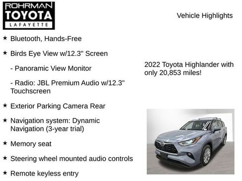 Used 2022 Toyota Highlander Limited image 7
