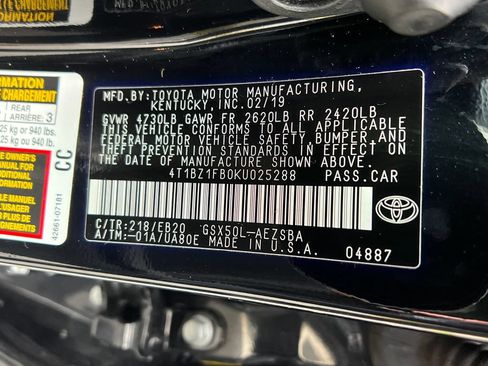 Used 2019 Toyota Avalon Touring w/ Advanced Safety Package FWD image 28