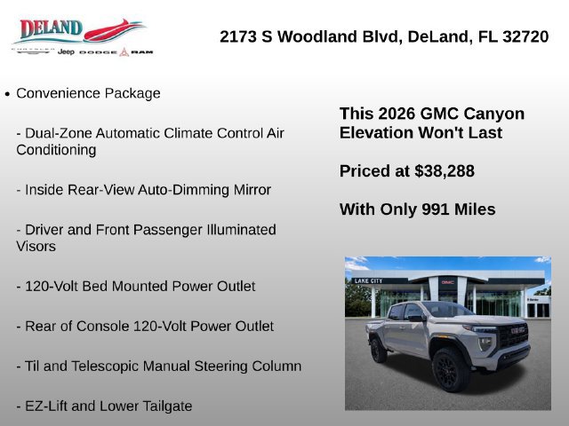 Used 2026 GMC Canyon Elevation w/ Convenience Package RWD image 15
