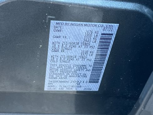 Used 2022 Nissan Pathfinder SV image 30