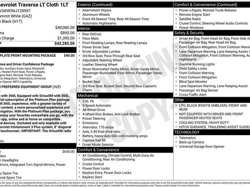 Used 2022 Chevrolet Traverse LT image 4
