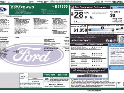 Used 2024 Ford Escape ST-Line w/ Tech Pack #1 AWD/4WD image 11