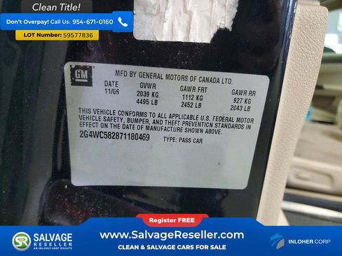 Used 2007 Buick LaCrosse CX w/ Chrome Enhancement Package FWD image 16