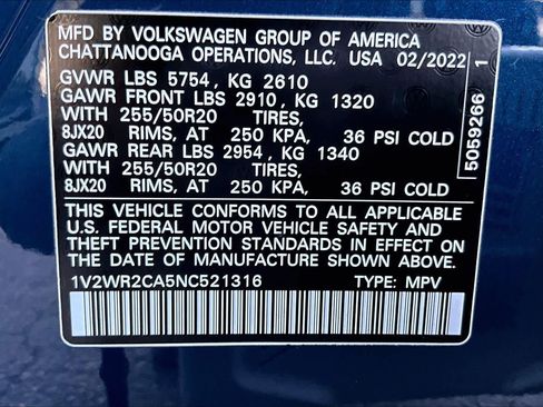 Used 2022 Volkswagen Atlas SE image 33