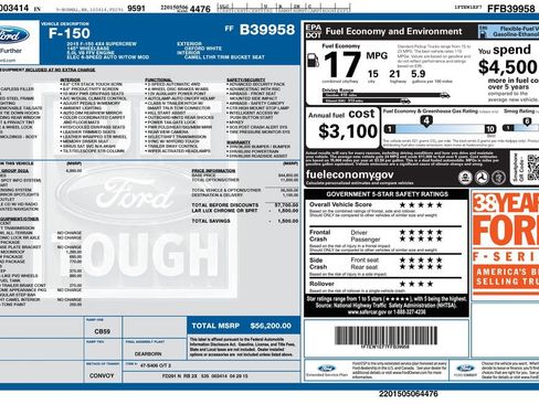 Used 2015 Ford F150 Lariat w/ Equipment Group 502A Luxury image 30