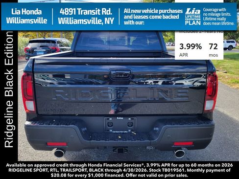New 2026 Honda Ridgeline Black Edition image 4