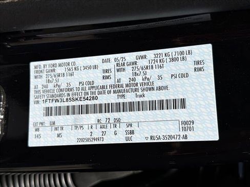 Used 2025 Ford F150 XLT w/ Equipment Group 301A Standard AWD/4WD image 26
