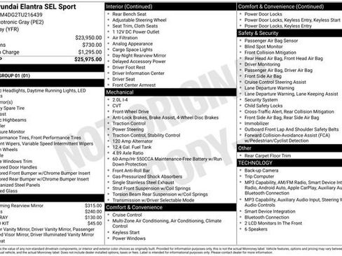 New 2026 Hyundai Elantra Sport FWD image 53