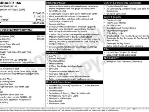 Used 2016 Cadillac SRX FWD image 39