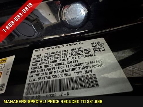 Used 2021 Honda Pilot Black Edition image 29