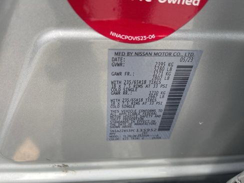 Certified 2023 Nissan Murano SV image 30