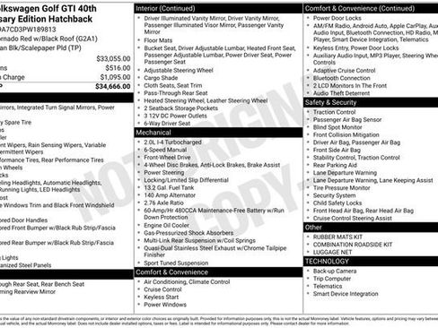 Used 2023 Volkswagen GTI 40th Anniversary Edition image 3