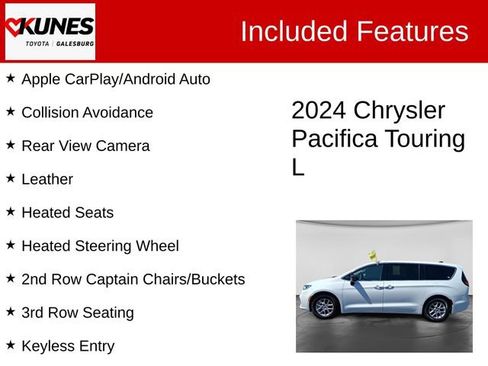 Used 2024 Chrysler Pacifica Touring-L FWD image 2
