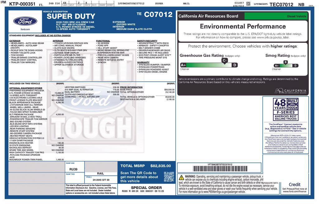 New 2026 Ford F250 XLT w/ XLT Premium Package AWD/4WD image 6