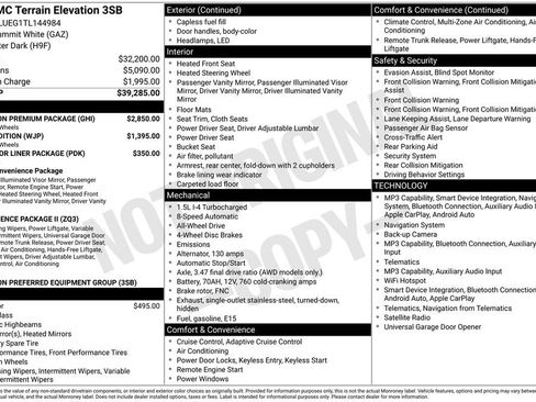 Used 2026 GMC Terrain Elevation w/ Elevation Premium Package AWD/4WD image 2