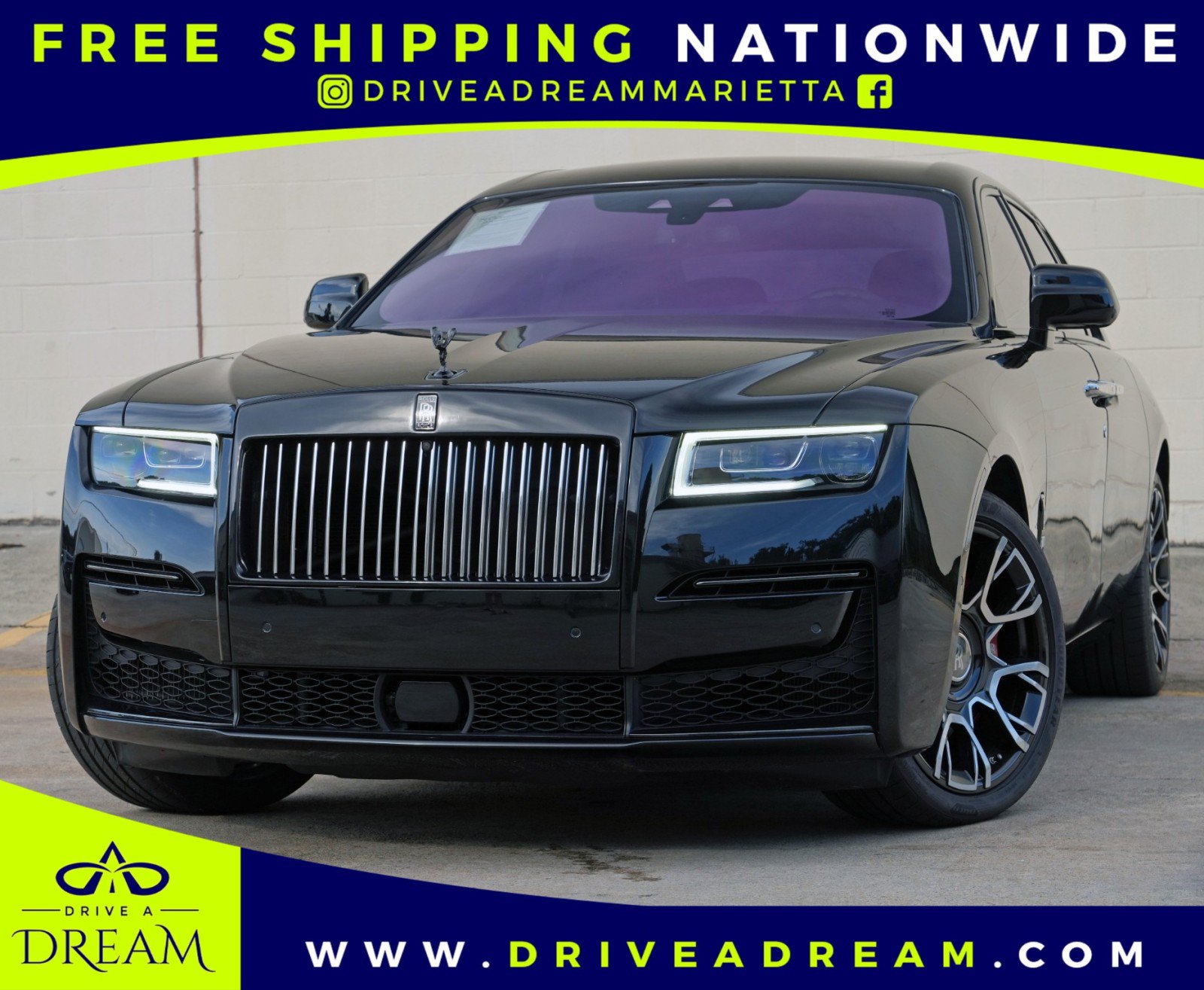 Used 2024 Rolls-Royce Ghost Black Badge w/ Black Badge Ghost Package AWD/4WD image 1