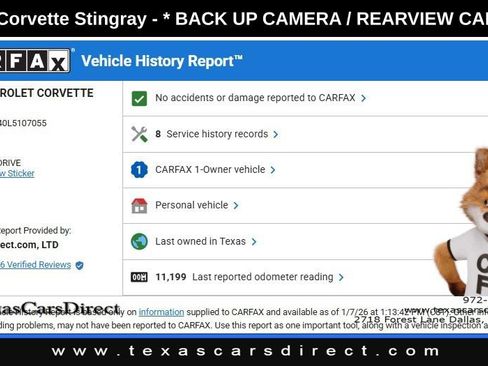 Used 2020 Chevrolet Corvette Stingray Preferred Cpe w/ 2LT Preferred Equipment Group image 9