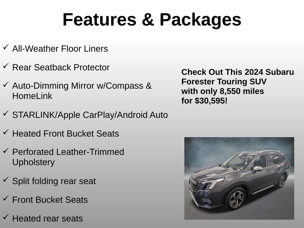 Used 2024 Subaru Forester Touring w/ POP Package 3 AWD/4WD image 17