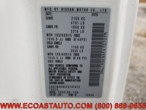 Used 2015 Nissan NV200 S w/ Cruise Control Package image 10