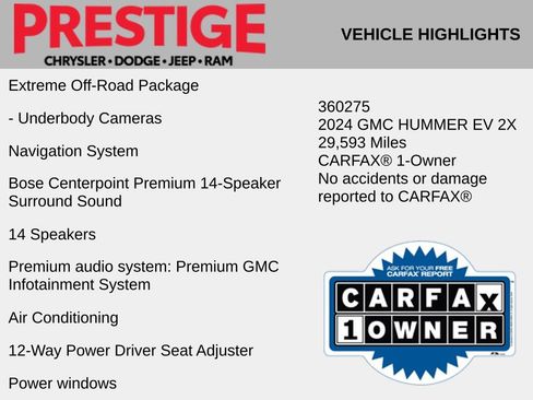 Used 2024 GMC Hummer EV 2X w/ Extreme Off-Road Package AWD/4WD image 4