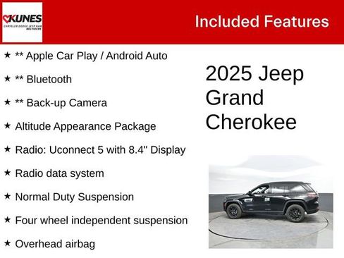 Used 2025 Jeep Grand Cherokee Altitude AWD/4WD image 3
