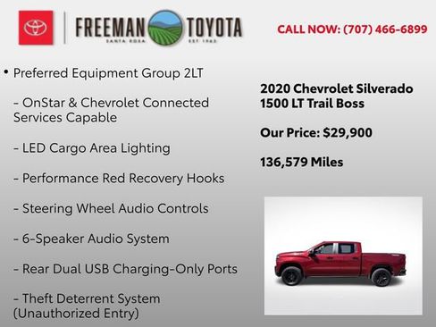 Used 2020 Chevrolet Silverado 1500 LT Trail Boss AWD/4WD image 12