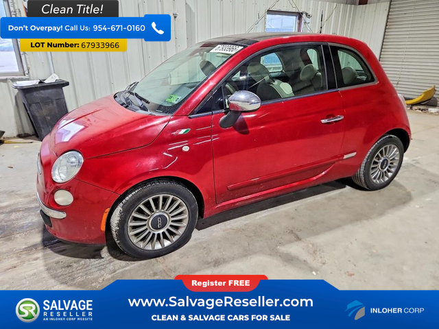 Used 2012 FIAT 500 Lounge FWD image 1