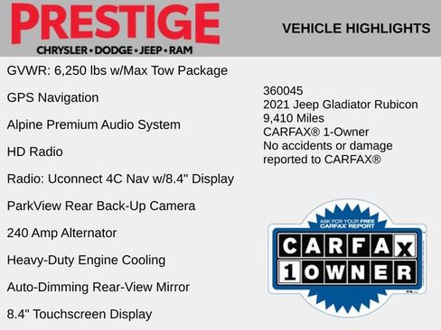 Used 2021 Jeep Gladiator Rubicon image 6