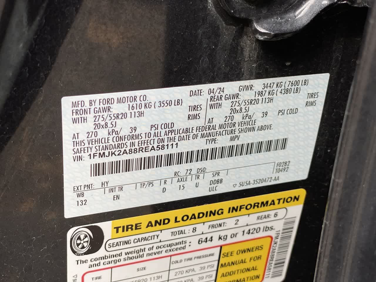 Used 2024 Ford Expedition Max Limited AWD/4WD image 29