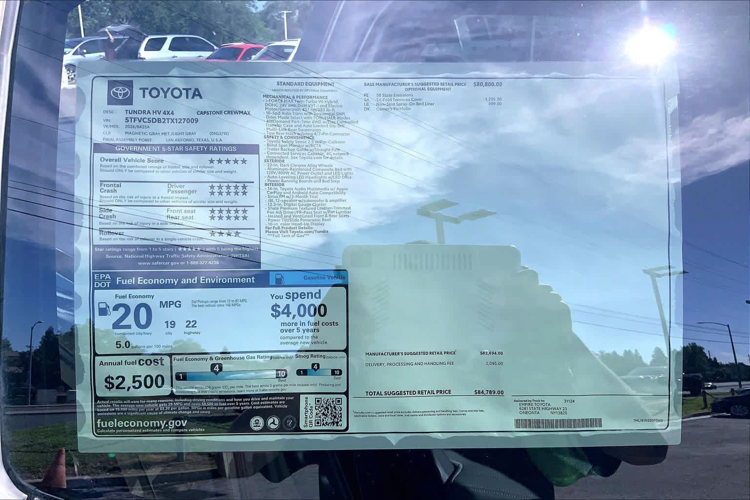 New 2026 Toyota Tundra Capstone AWD/4WD image 21