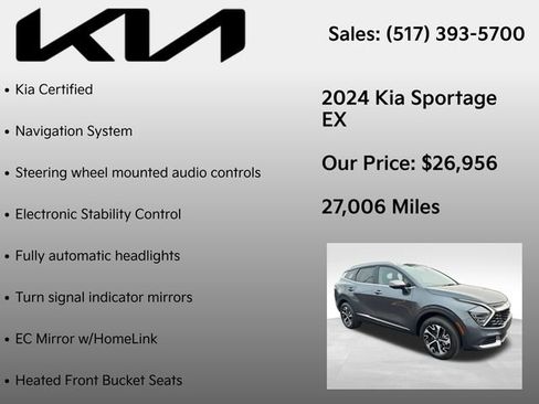 Used 2024 Kia Sportage EX AWD/4WD image 7