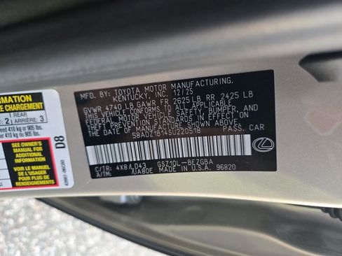 Used 2025 Lexus ES 350 w/ Premium Package FWD image 15