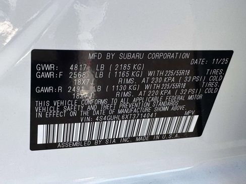 New 2026 Subaru Crosstrek 2.5i Limited w/ Crosstrek Mirror Package image 25